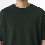 Cool Touch Crew Neck Short Sleeve Knit [Deep Green]