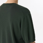 Cool Touch Crew Neck Short Sleeve Knit [Deep Green]
