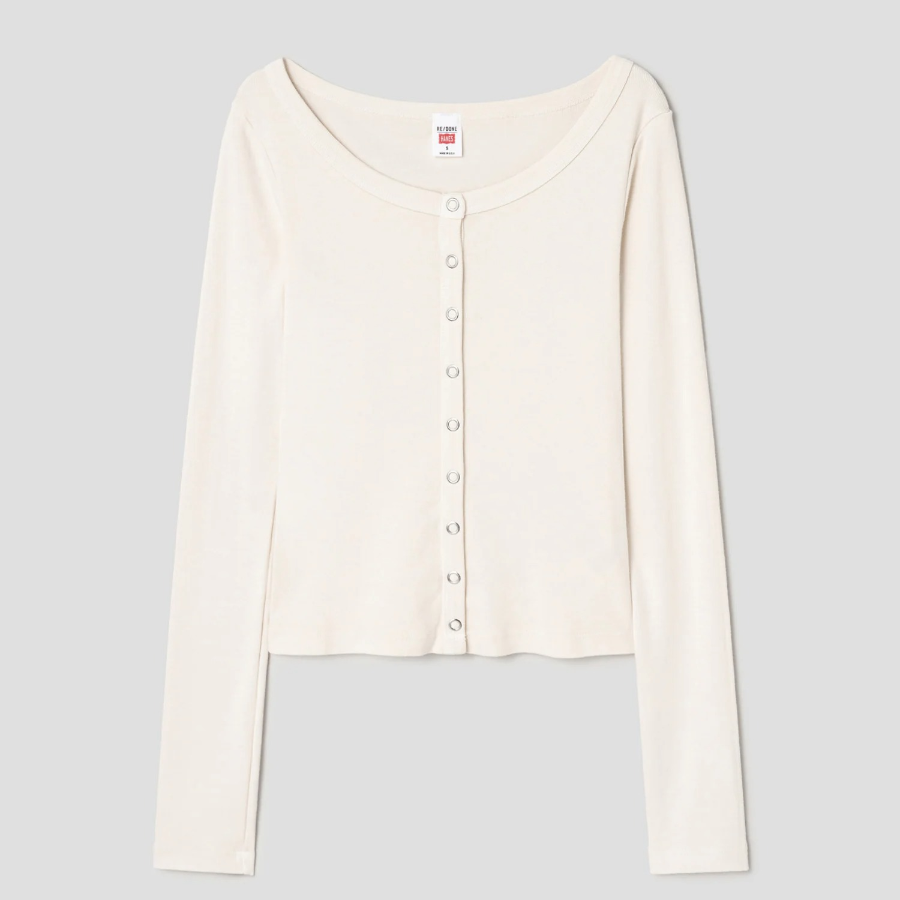 10 CORSO COMO RE DONE Scoop Neck Cardigan