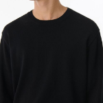 Washable Supima Cotton Crew Neck Short Sleeve Knit [Blue Grey]