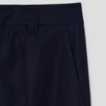 KUHO Cotton Tuck Tapered Pants - Navy