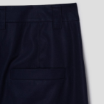 KUHO Cotton Tuck Tapered Pants - Navy