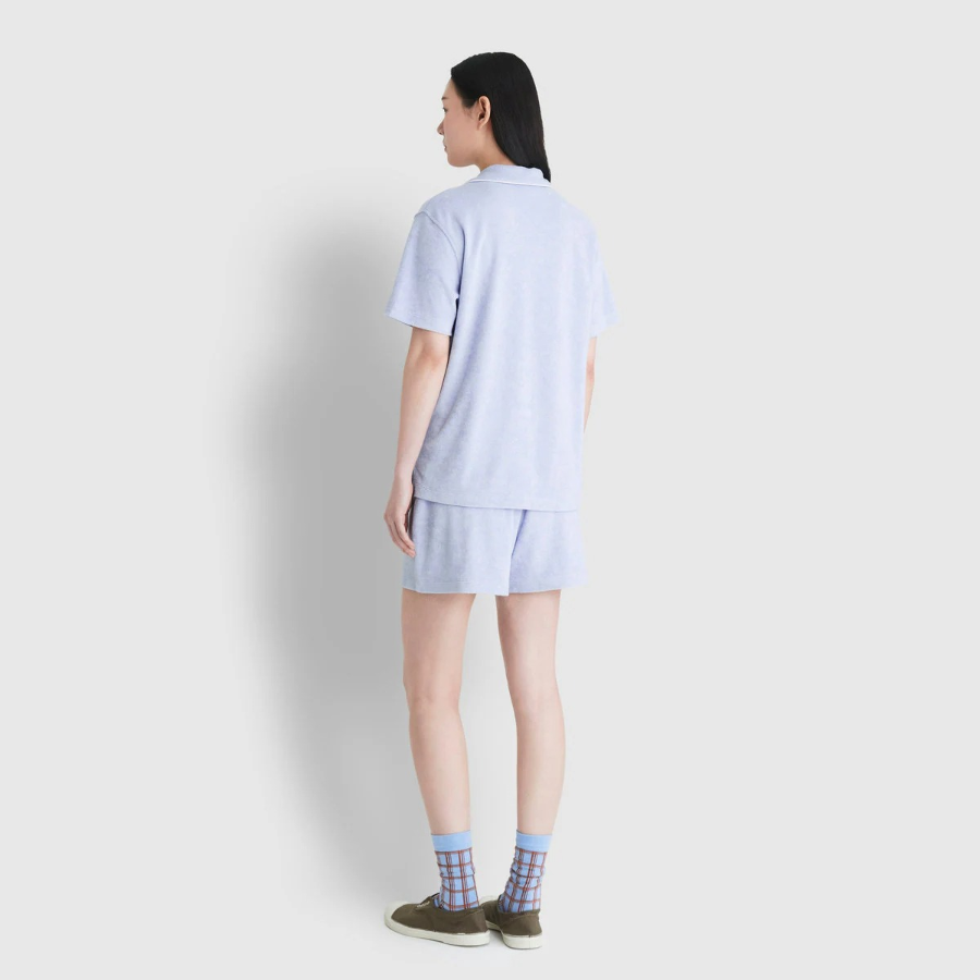 JAJU Terry 3-Part Pajama Set (Sky Blue) — мягкость махры и легкость для летнего отдыха