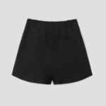 KUHO One-Tuck Short Pants – Black