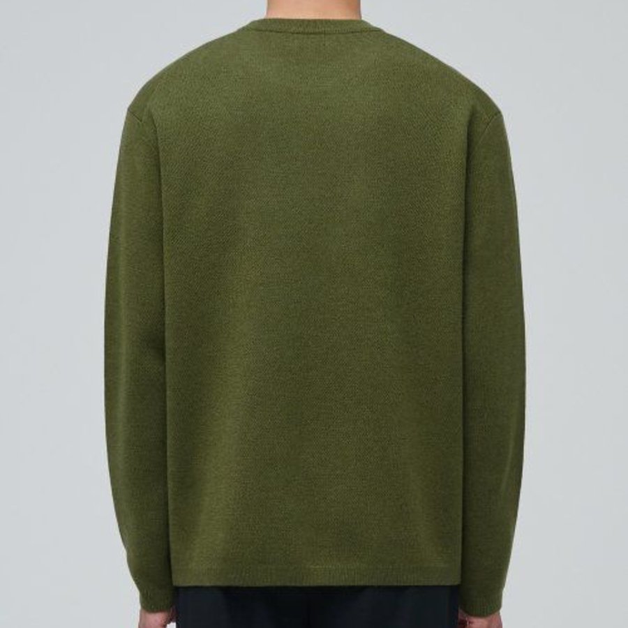 Minimal Crew Neck Knit [Avocado]