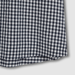 JAJU Cotton Seersucker Short-Sleeve Pajama Dress (Navy) — лёгкость и комфорт для тёплых ночей