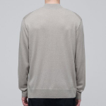 Merino Wool Blend High-Gauge Mock Neck Knit [Mushroom]