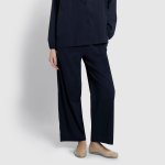 JAJU Pure Cotton Full-Length Pajama Pants (Navy) — лёгкость, свобода и натуральный комфорт