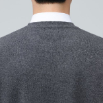 Lambswool Crew Neck Knit Vest [Medium Gray]