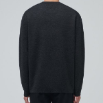 Minimal Crew Neck Knit [Charcoal Gray]