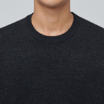 Minimal Crew Neck Knit [Charcoal Gray]