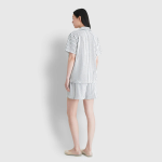 JAJU Terry Short-Sleeve 3-Piece Pajama Set (Off White) — мягкость махры и лёгкость полного комфорта