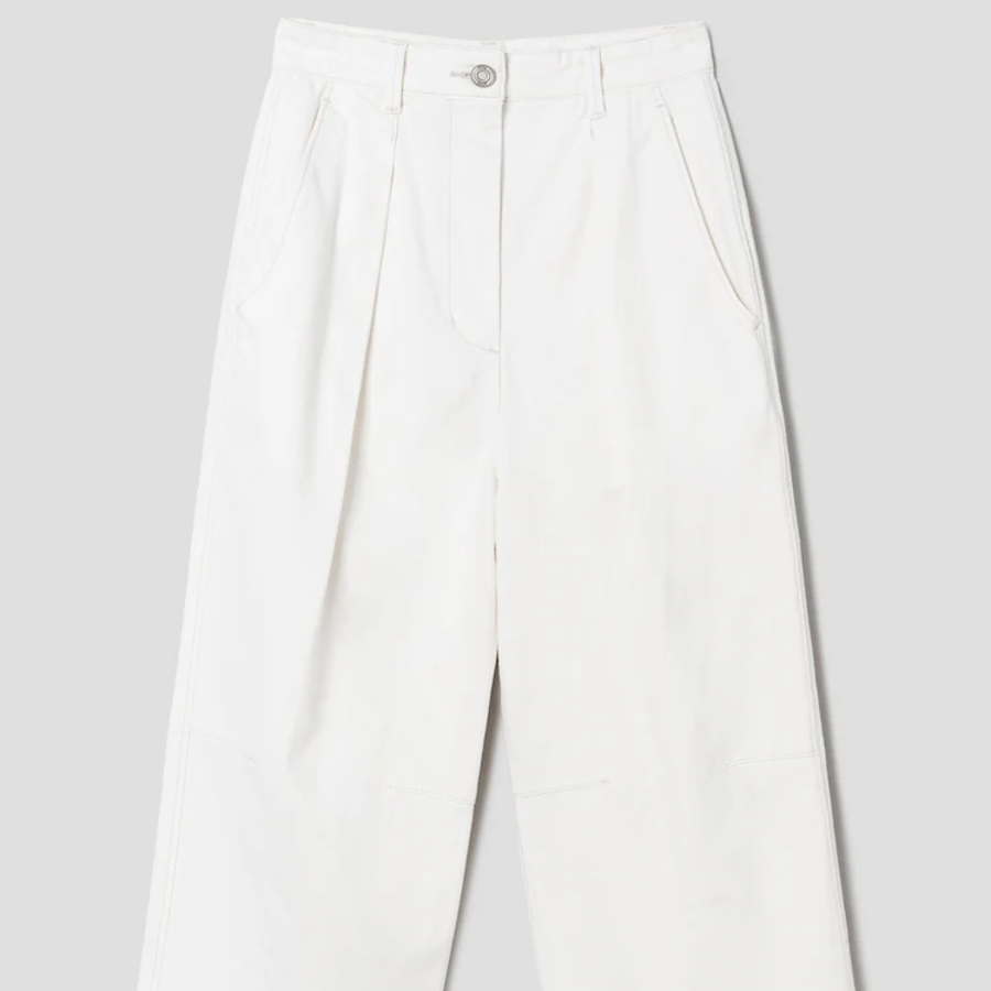 KUHO [HEART FOR EYE] Wide Denim Pants - Ivory