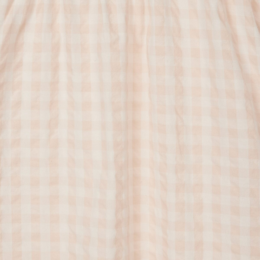 JAJU Cotton Seersucker Short-Sleeve Pajama Dress (Light Pink) — лёгкость ткани и нежность цвета