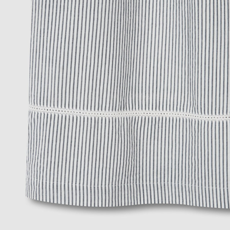 JAJU Seersucker Shirred Sleeveless Pajama Dress (Light Navy) — прохлада и комфорт без рукавов