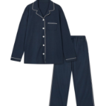 JAJU Smart Cotton 10-Length Pajama Set (Navy) — продуманный комфорт и натуральные материалы