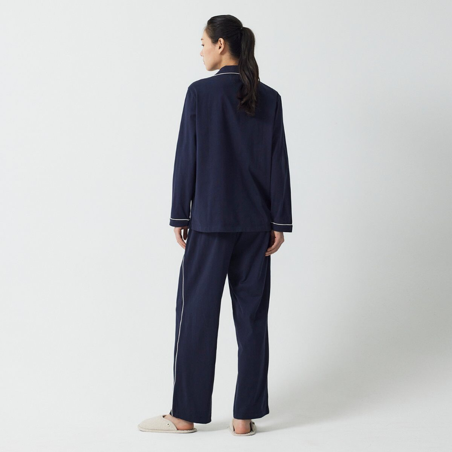 JAJU Smart Cotton 10-Length Pajama Set (Navy) — продуманный комфорт и натуральные материалы
