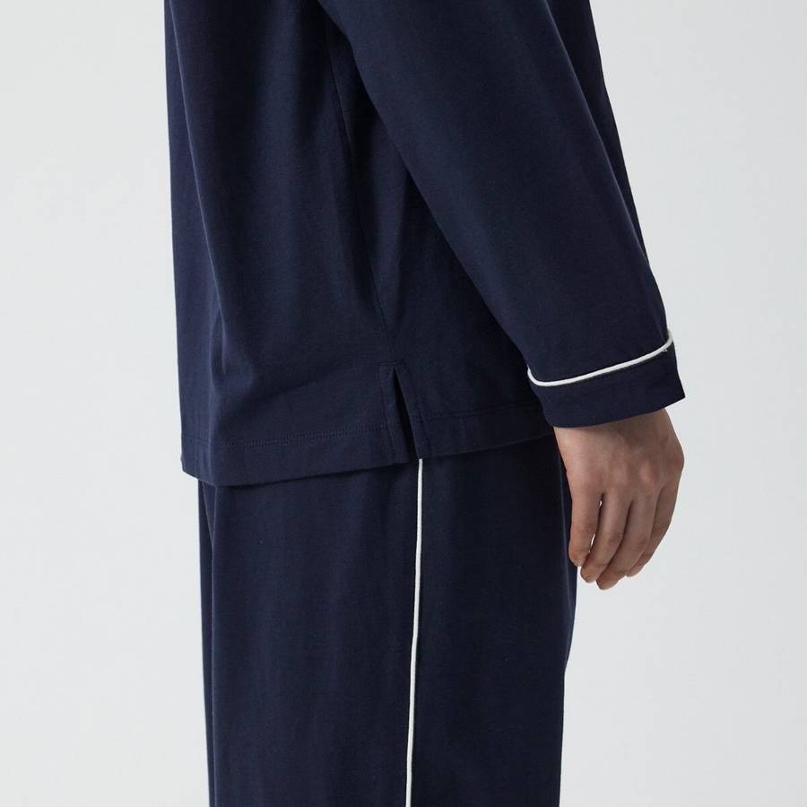 JAJU Smart Cotton 10-Length Pajama Set (Navy) — продуманный комфорт и натуральные материалы