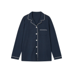 JAJU Smart Cotton 10-Length Pajama Set (Navy) — продуманный комфорт и натуральные материалы
