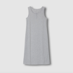 JAJU Pointelle Sleeveless Lounge Dress (Melange Grey) — дышащая нежность и расслабляющий крой