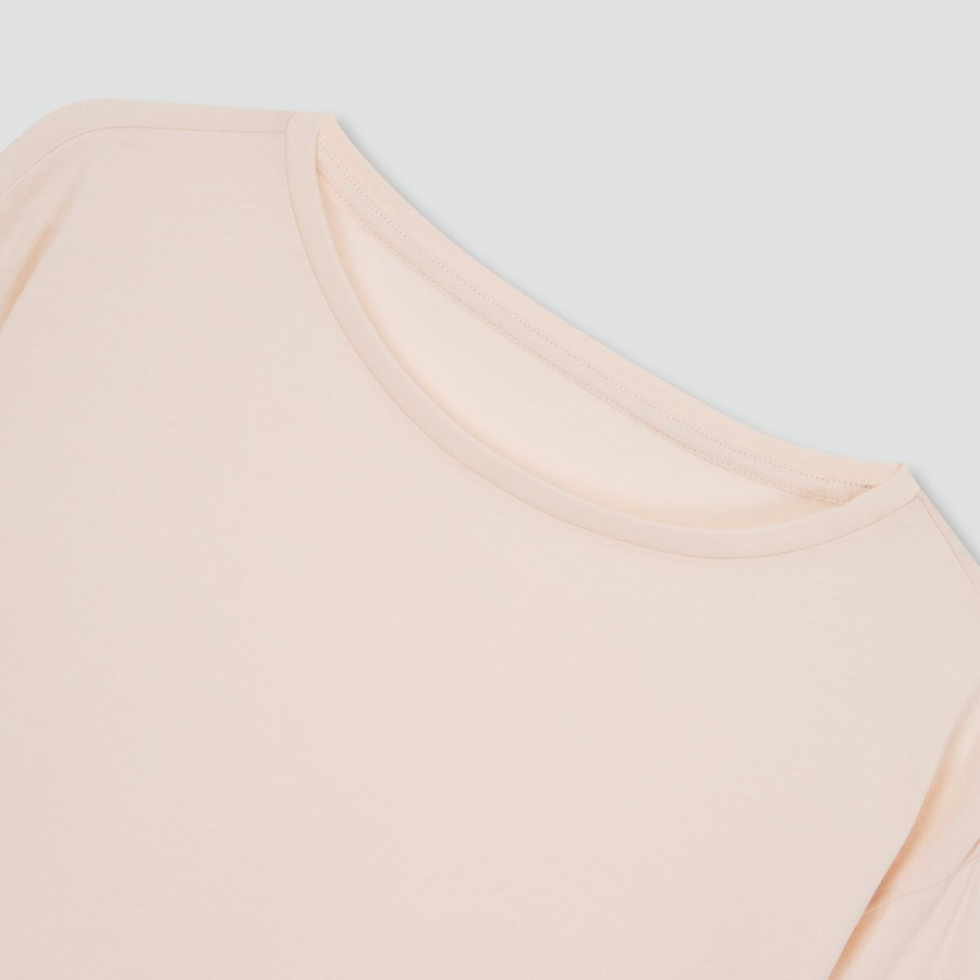 JAJU Pima Cotton Lounge T-Shirt (Pink) — мягкость премиального хлопка на каждый день