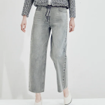 KUHO Tapered-Fit Denim Pants - Grey