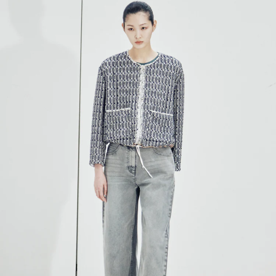 KUHO Tapered-Fit Denim Pants - Grey