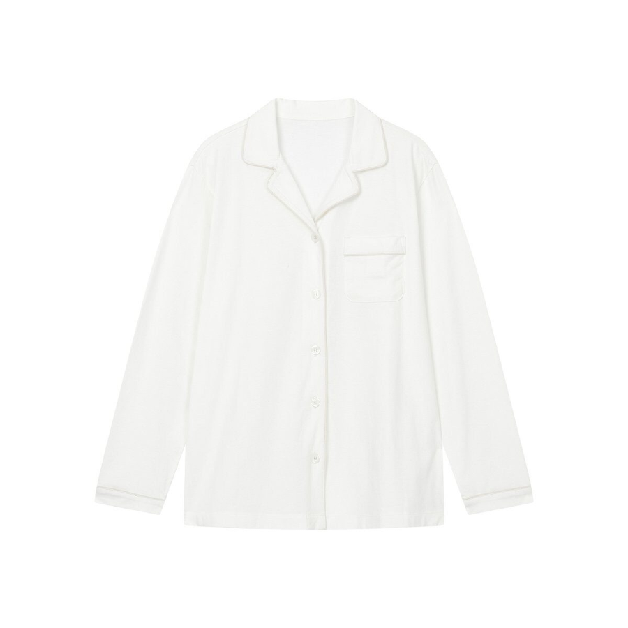 JAJU Smart Cotton 10-Length Pajama Set (Ivory) — натуральная мягкость и светлый комфорт для дома