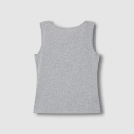 JAJU Pointelle Sleeveless Lounge T-Shirt (Melange Grey) — лёгкость и стиль для домашнего комфорта