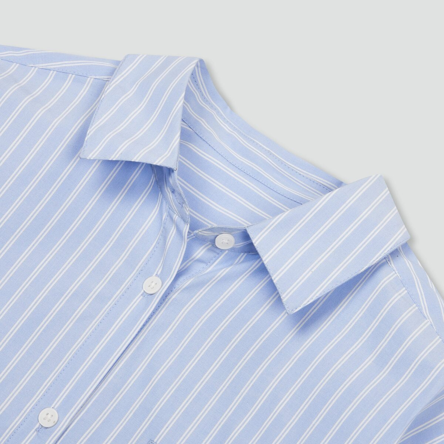 JAJU Cotton Crop Lounge Shirt (Sky Blue) — воздушная простота и комфорт на каждый день