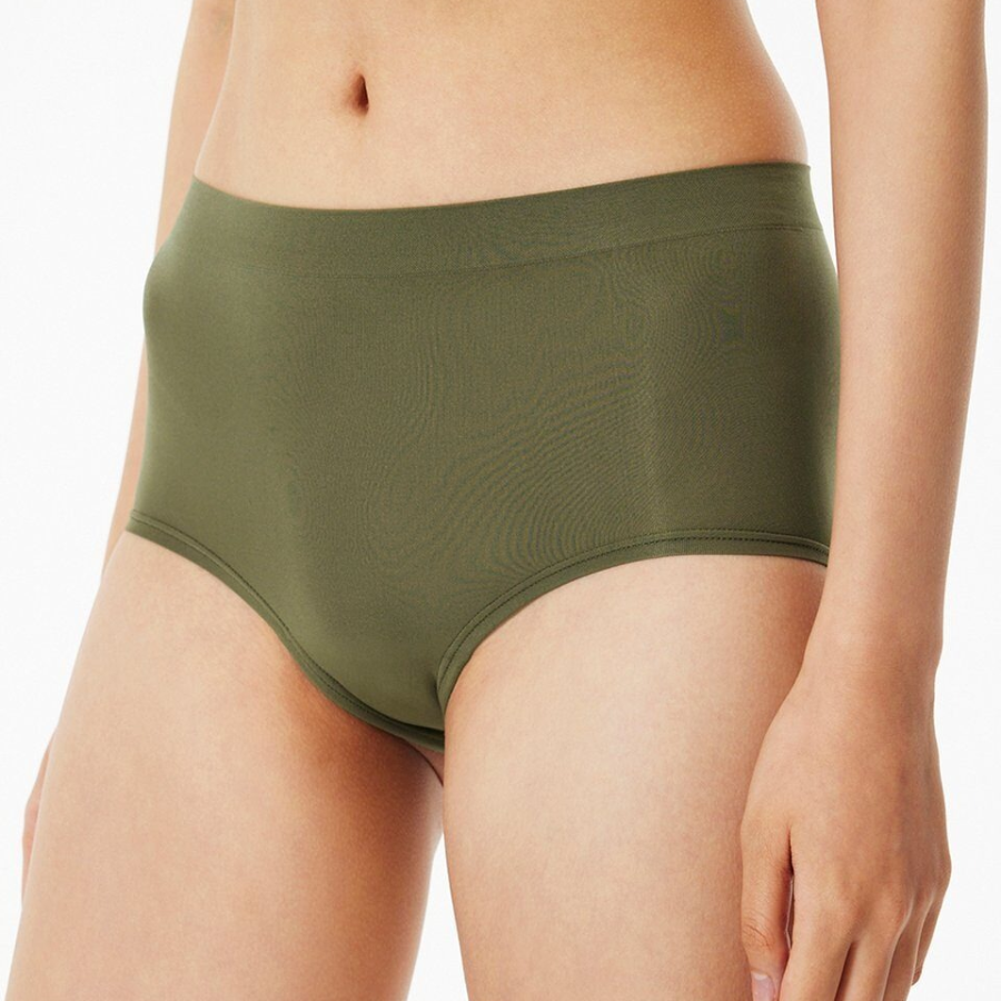 JAJU 720-Degree Stretch Seamless High-Rise Panty (Khaki) — свобода движений и уверенность каждый день
