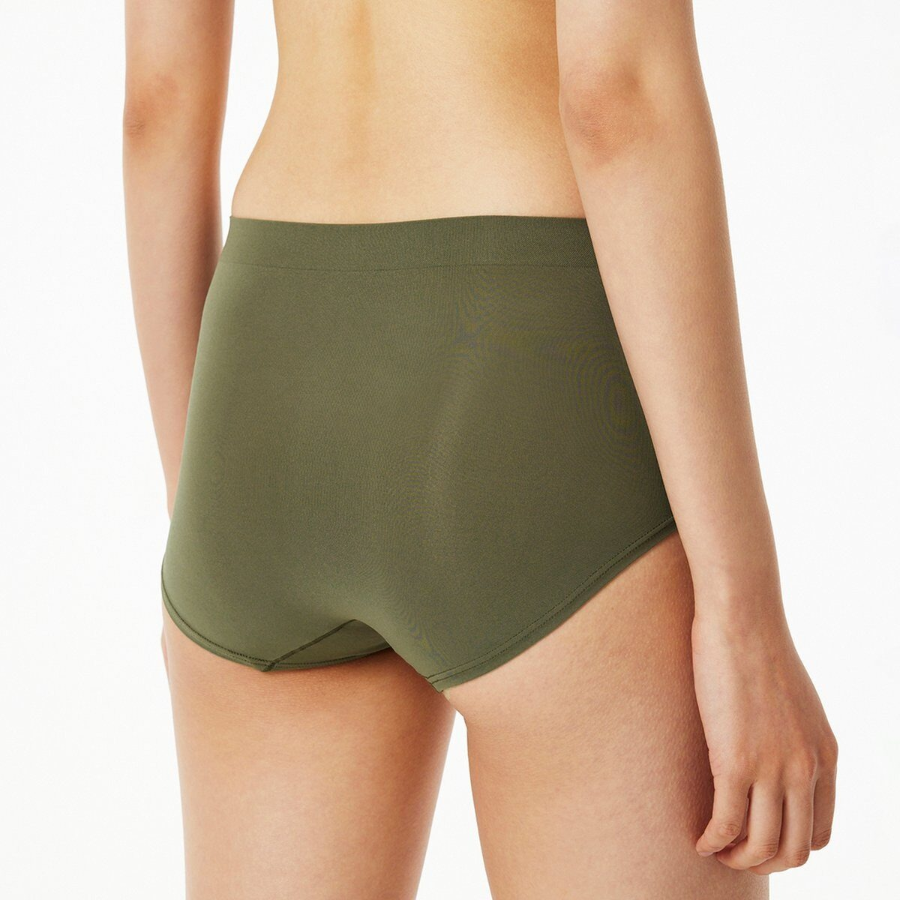 JAJU 720-Degree Stretch Seamless High-Rise Panty (Khaki) — свобода движений и уверенность каждый день