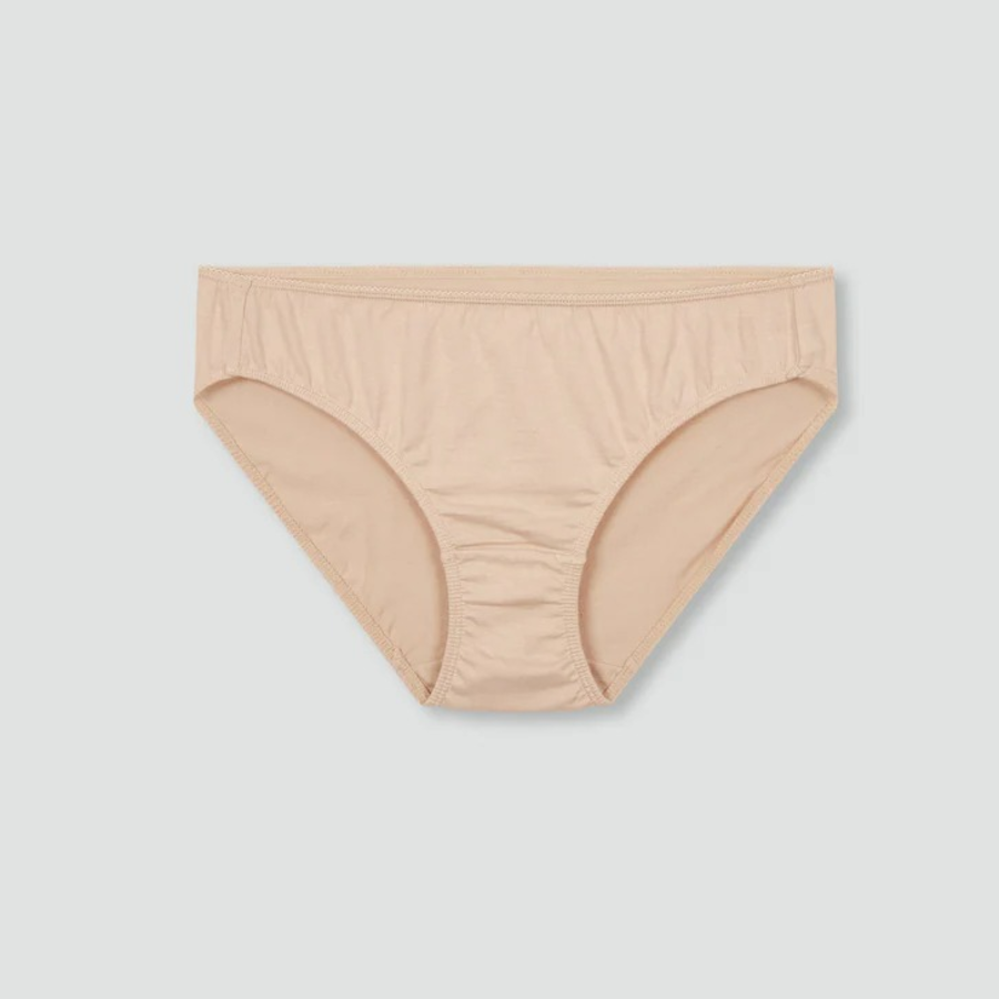 JAJU Cotton Check Hiphugger Panty 3-Pack (Light Beige) — мягкость хлопка и удобная посадка каждый день