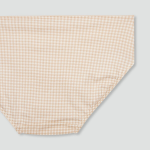 JAJU Cotton Check Hiphugger Panty 3-Pack (Light Beige) — мягкость хлопка и удобная посадка каждый день