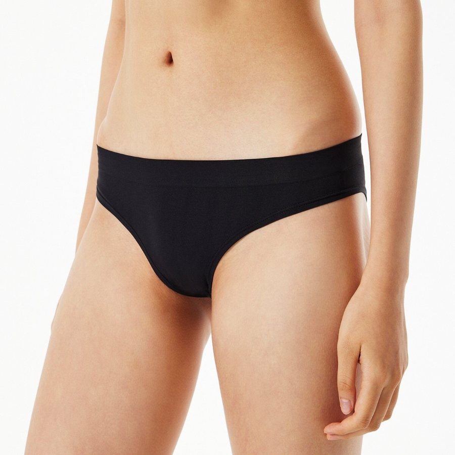 JAJU 720-Degree Stretch Seamless Bikini Panty (Black) — невидимая основа на каждый день