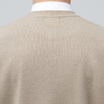 Lambswool Crew Neck Knit Vest [Beige]
