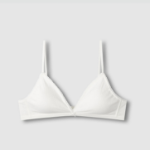 JAJU Cotton Pointelle Bralette (White) — мягкость и естественность каждый день