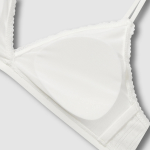 JAJU Cotton Pointelle Bralette (White) — мягкость и естественность каждый день