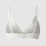 JAJU Cotton Pointelle Bralette (White) — мягкость и естественность каждый день