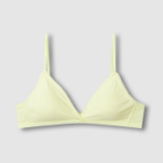 JAJU Cotton Pointelle Bralette (Yellow) — лёгкость и уют в нежном оттенке