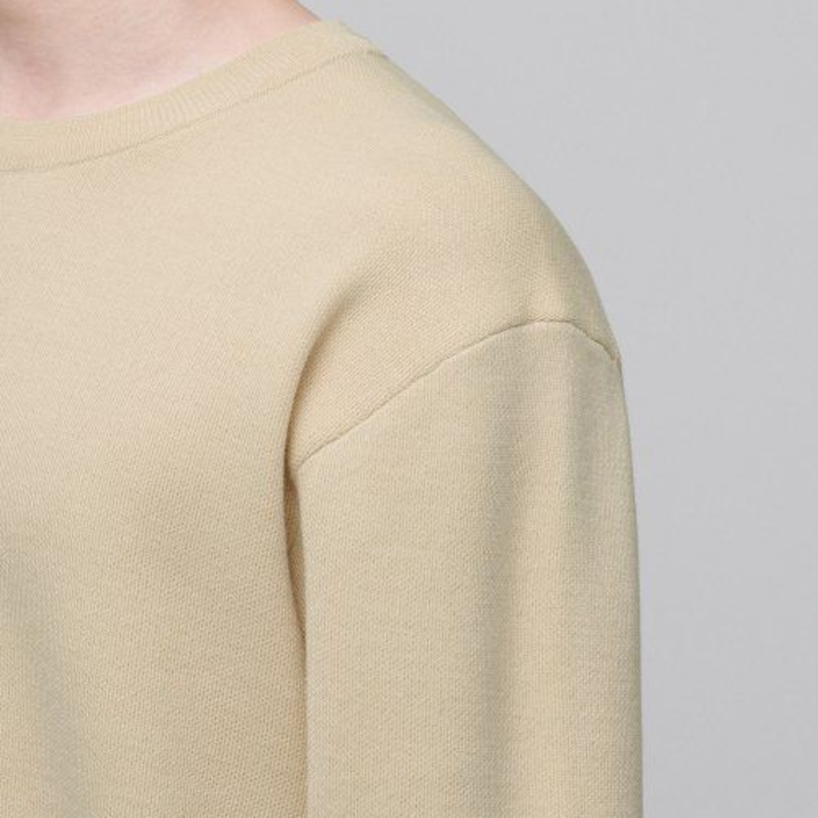 Minimal Crew Neck Knit [Lemon]