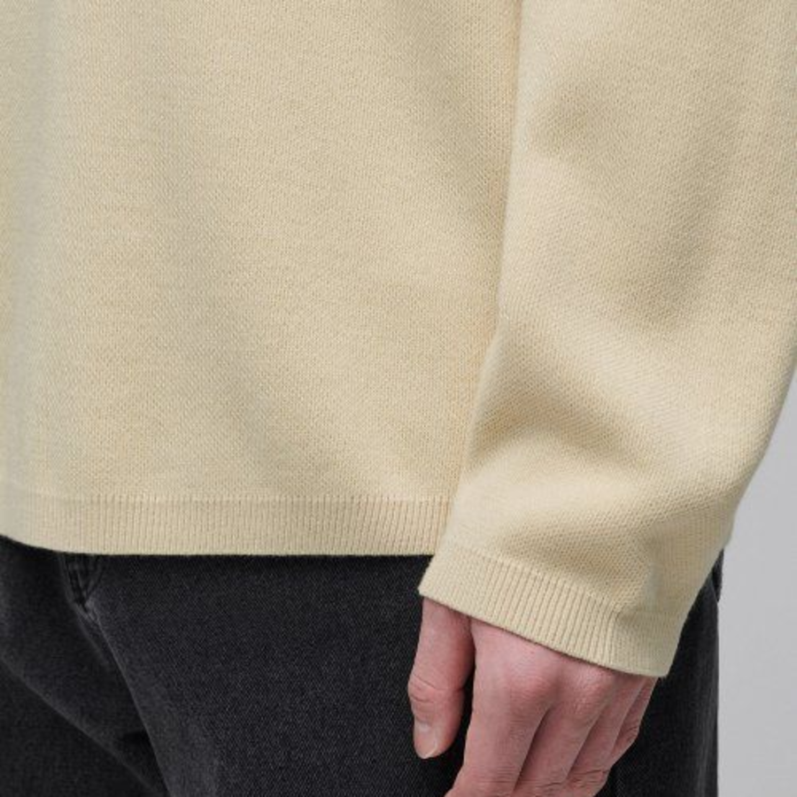 Minimal Crew Neck Knit [Lemon]