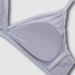 JAJU Cotton Pointelle Bralette (Light Grey) — нежность хлопка в спокойной палитре