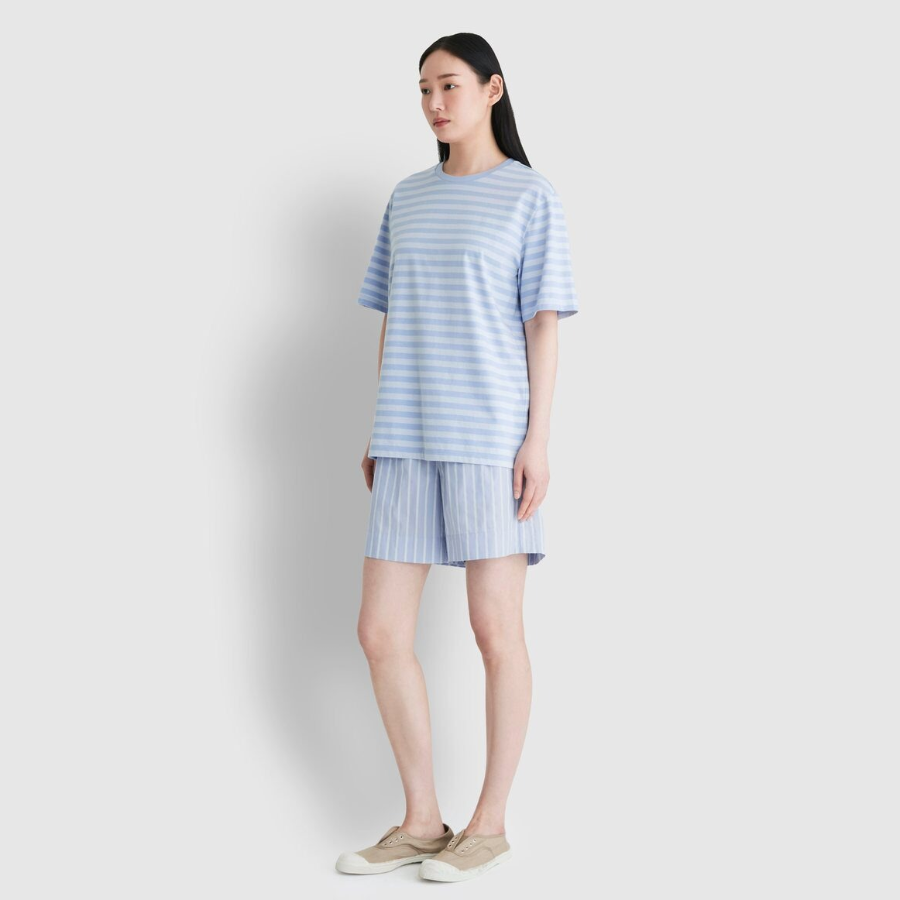 JAJU 60-Count Cotton 4.5" Lounge Shorts (Light Blue) — лёгкость и свобода для домашнего отдыха