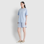 JAJU 60-Count Cotton 4.5" Lounge Shorts (Light Blue) — лёгкость и свобода для домашнего отдыха