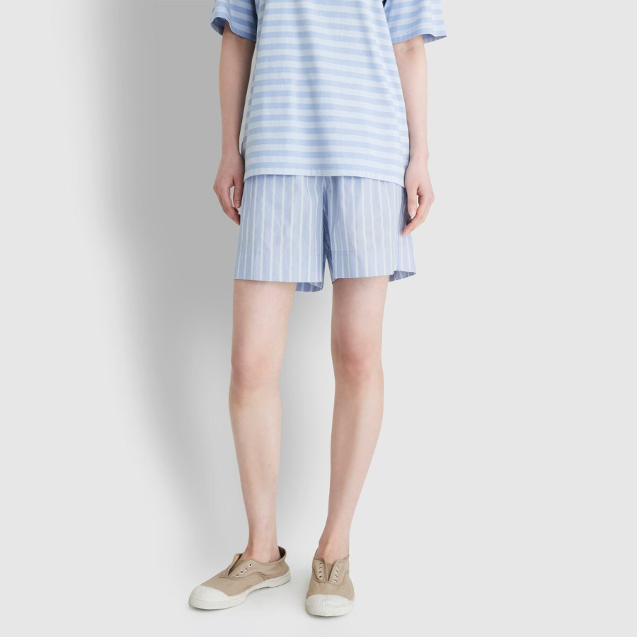 JAJU 60-Count Cotton 4.5" Lounge Shorts (Light Blue) — лёгкость и свобода для домашнего отдыха