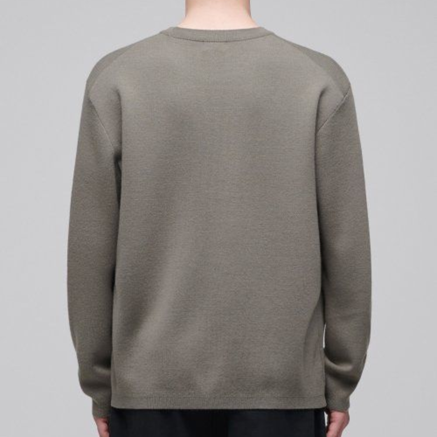 Minimal Crew Neck Knit [Dusty Beige]