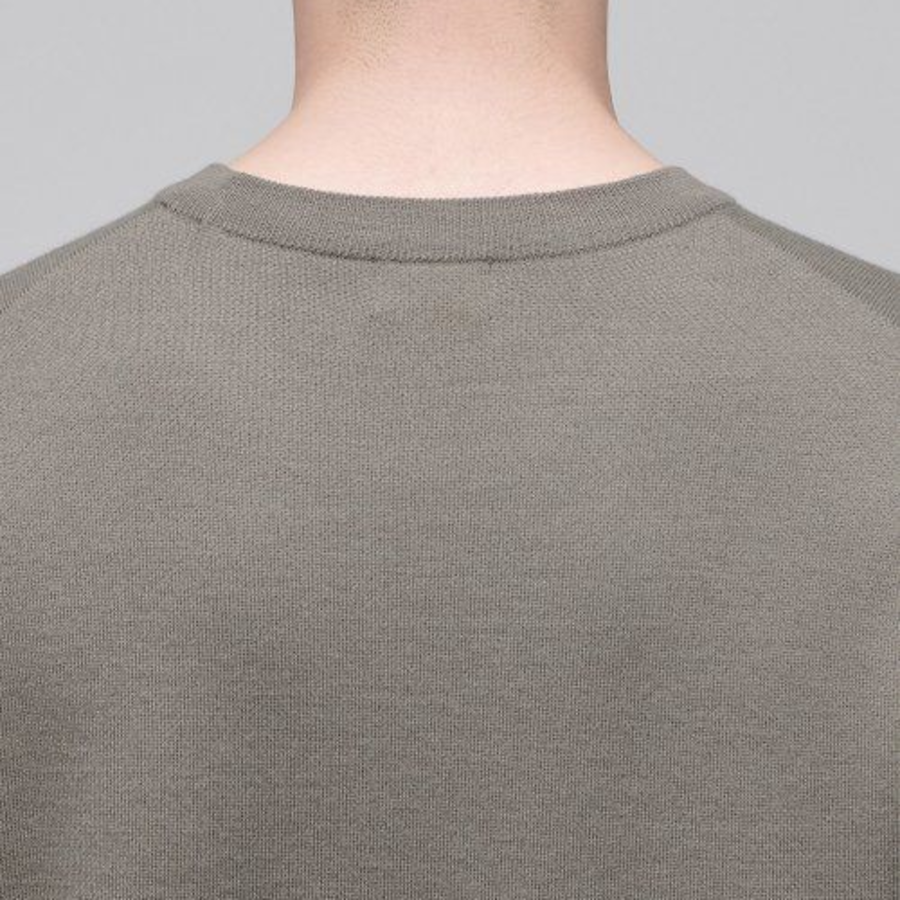 Minimal Crew Neck Knit [Dusty Beige]
