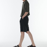 Cool Touch Slit-Neck Knitted Polo Shirt [Khaki]