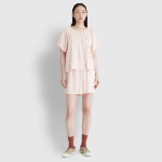 JAJU Lyocell Smocking Pajama Shirt (Light Orange) — нежность ткани и уют в каждом движении